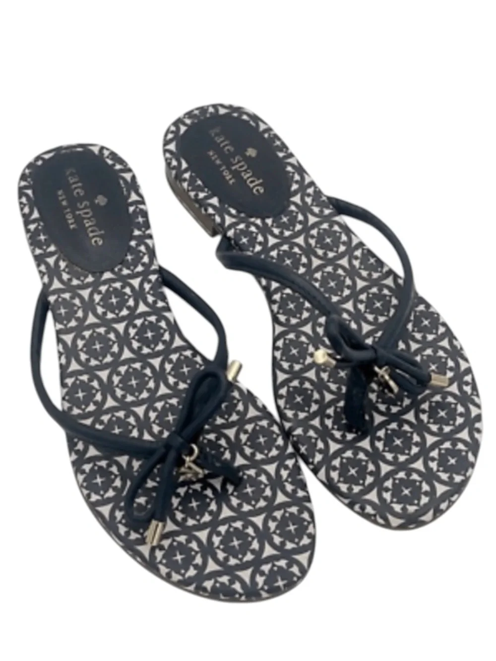 Kate Spade Navy Blue Mystic Patterned Women's Sandals size 7